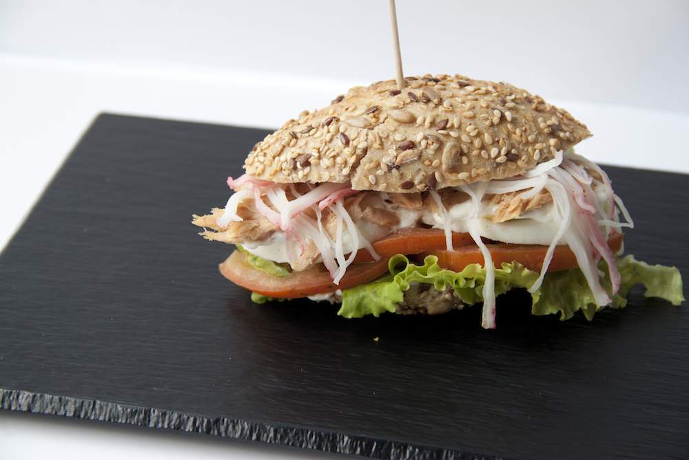 Mini salad sandwich