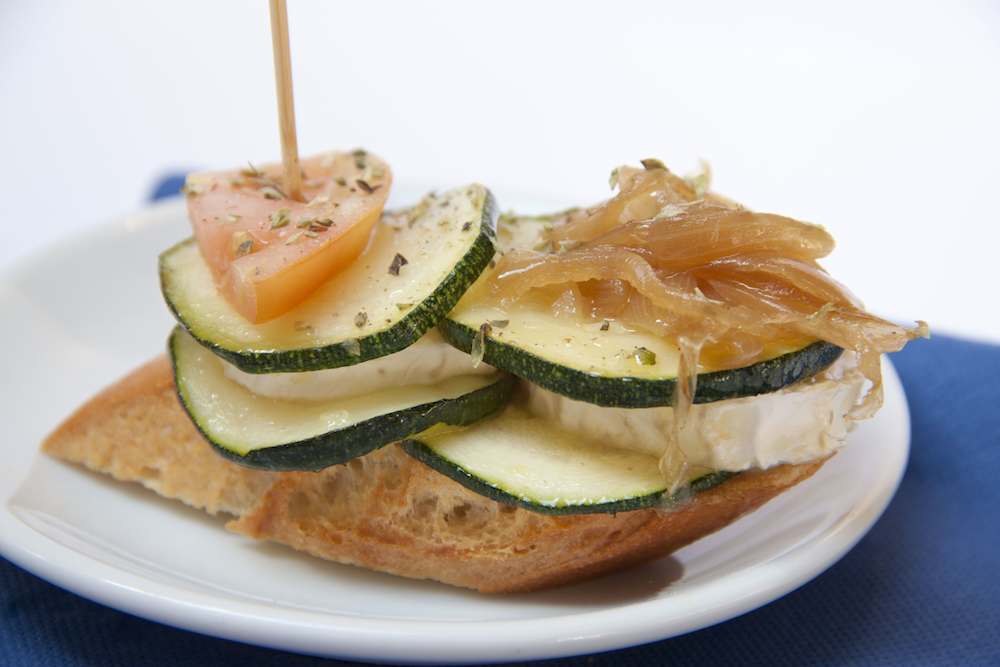 Courgette and cheese